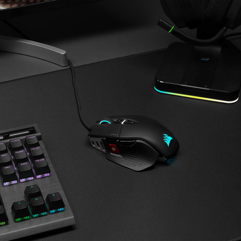 Corsair M65 RGB Ultra gamingmus 26K DPI RGB svart med USB-kabel