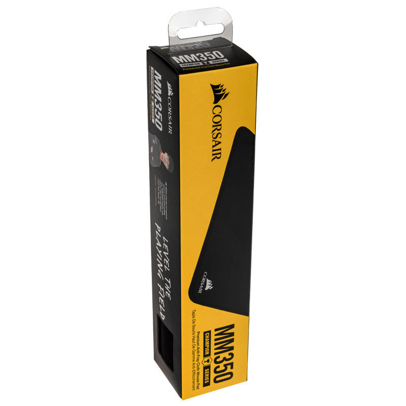 Corsair-logo på Corsair MM350 Champion Series gamingmusematte M svart