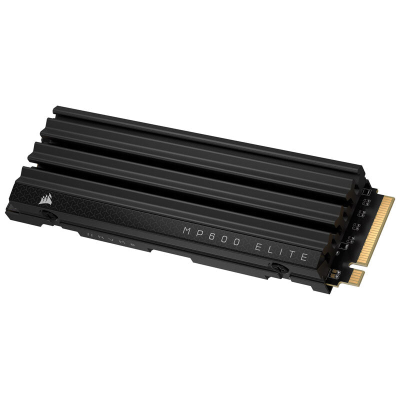 Corsair MP600 Elite NVMe SSD 2 TB PCIe 4.0 M.2 med kjøleribbe forfra