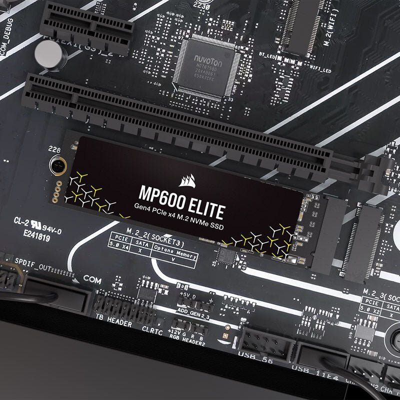 Corsair MP600 Elite NVMe SSD 2 TB sideprofil