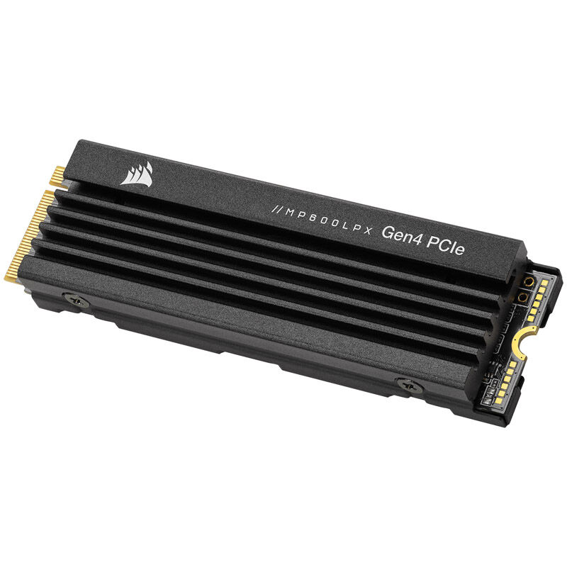 Corsair MP600 Pro LPX NVMe SSD 1 TB PCIe 4.0 M.2 hvit bakside