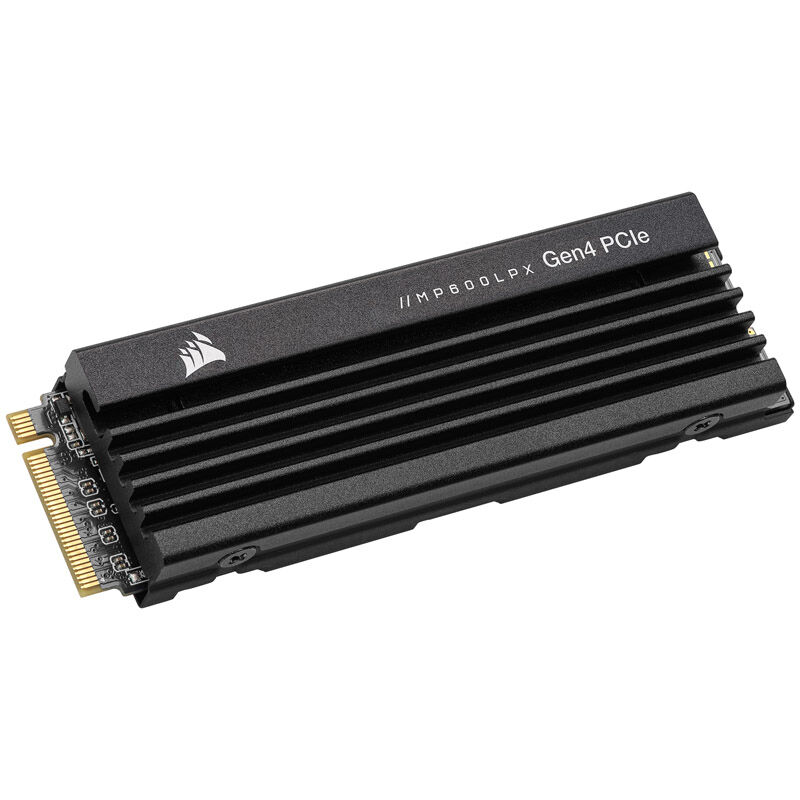 Corsair MP600 Pro LPX NVMe SSD 1 TB PCIe 4.0 M.2 hvit forfra