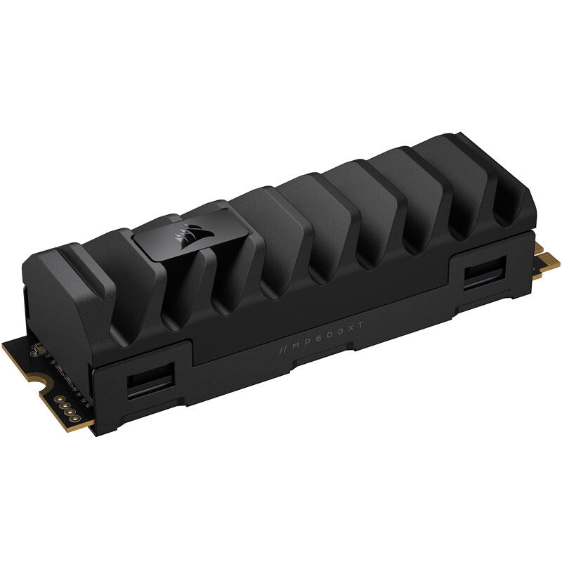 Detaljbilde av Corsair MP600 Pro XT NVMe SSD 2 TB aluminiumskjøler