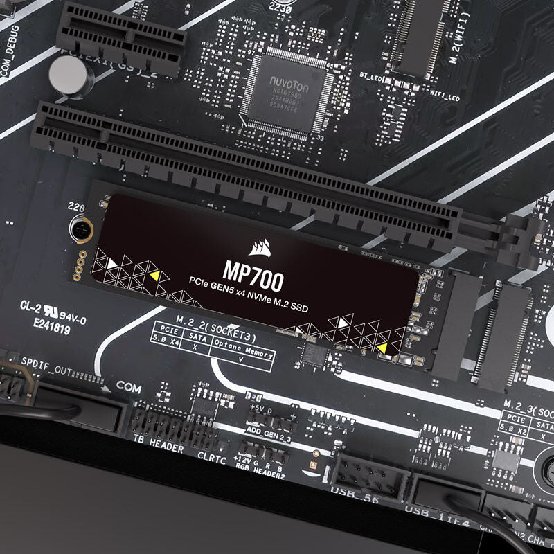 Corsair MP700 NVMe SSD 1 TB PCIe 5.0 M.2 2280 innpakning