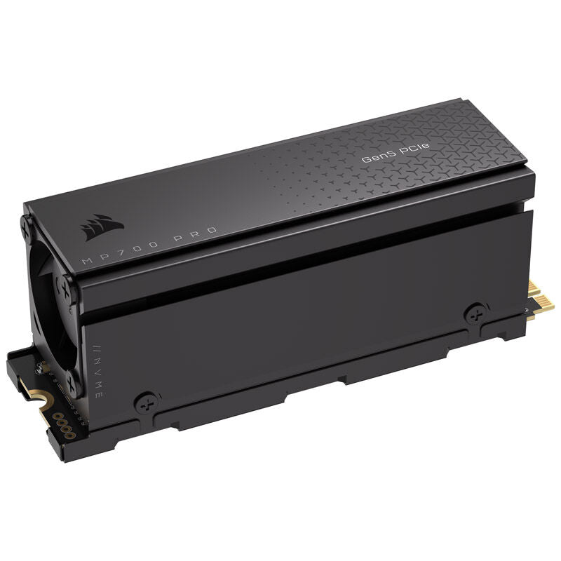 Corsair MP700 Pro NVMe SSD 2 TB PCIe 5.0 M.2 med kjøleribbe bakside