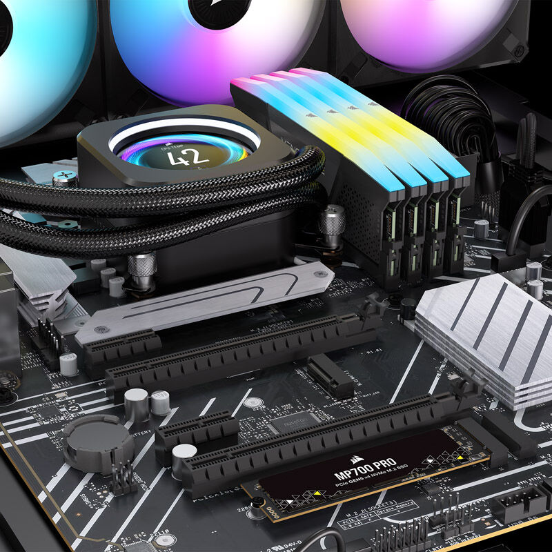 Corsair MP700 Pro NVMe SSD 4 TB PCIe 5.0 M.2 2280 med tilkoblingspunkt