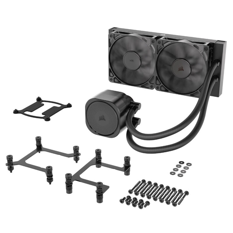 Corsair Nautilus RS 240 AIO vannkjøling 240 mm svart vifte detalj