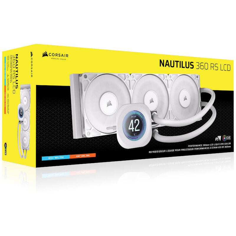 Corsair Nautilus RS 360 LCD AIO vannkjøling slanger