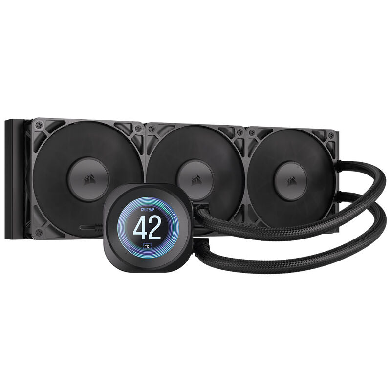 Corsair Nautilus RS 360 LCD ARGB AIO vannkjøling bakside