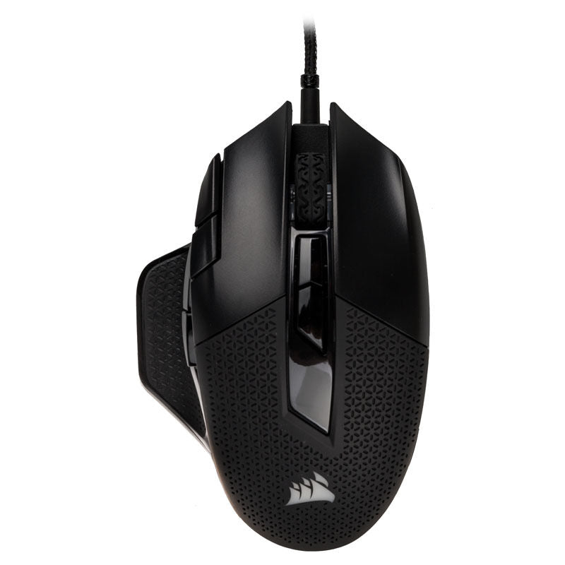 Corsair NIGHTSWORD RGB gamingmus kablet 18000 DPI svart bakside