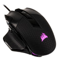 Corsair NIGHTSWORD RGB gamingmus kablet 18000 DPI svart forfra