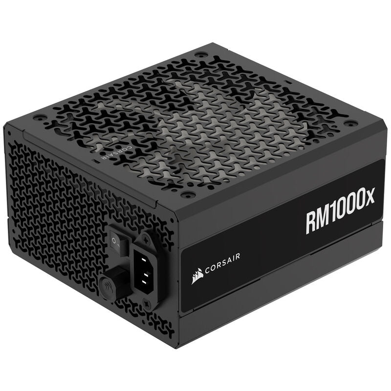 Detalj av Corsair RM1000x strømforsyning vifte