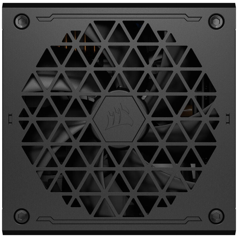 Detalj av Corsair RM1200e strømforsyning 1200 W
