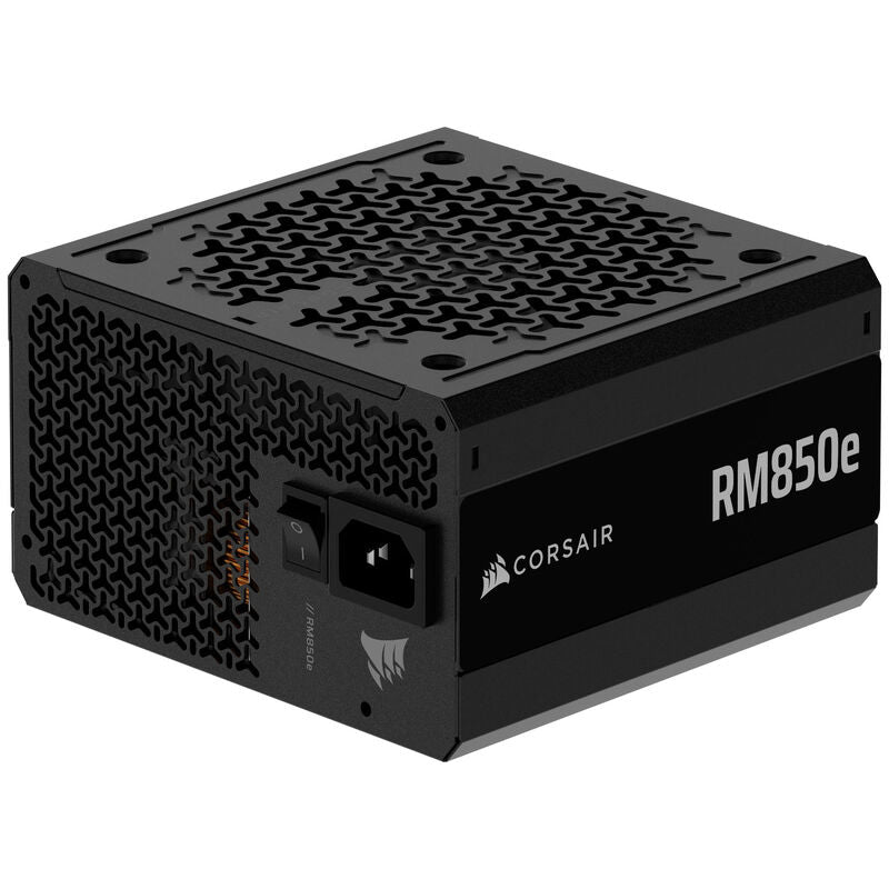 Corsair RM850e strømforsyning 850 W 80 PLUS Gold hvit forfra