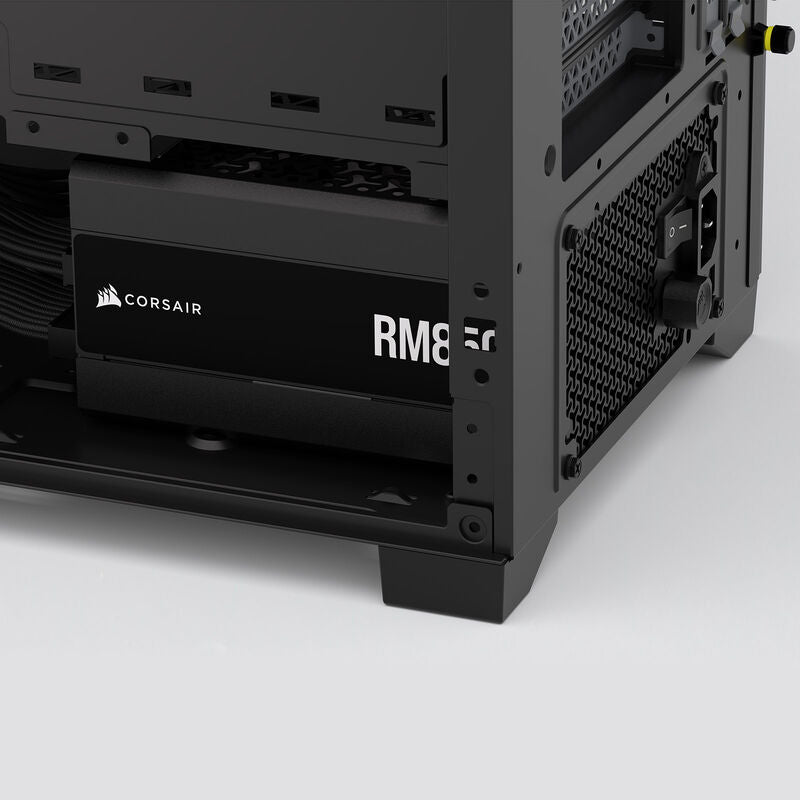 Corsair RM850x strømforsyning detalj utsnitt