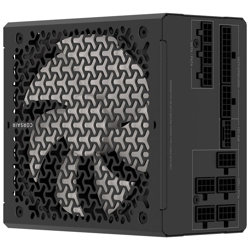 Nærbilde av Corsair RM850x kabeltilkoblinger