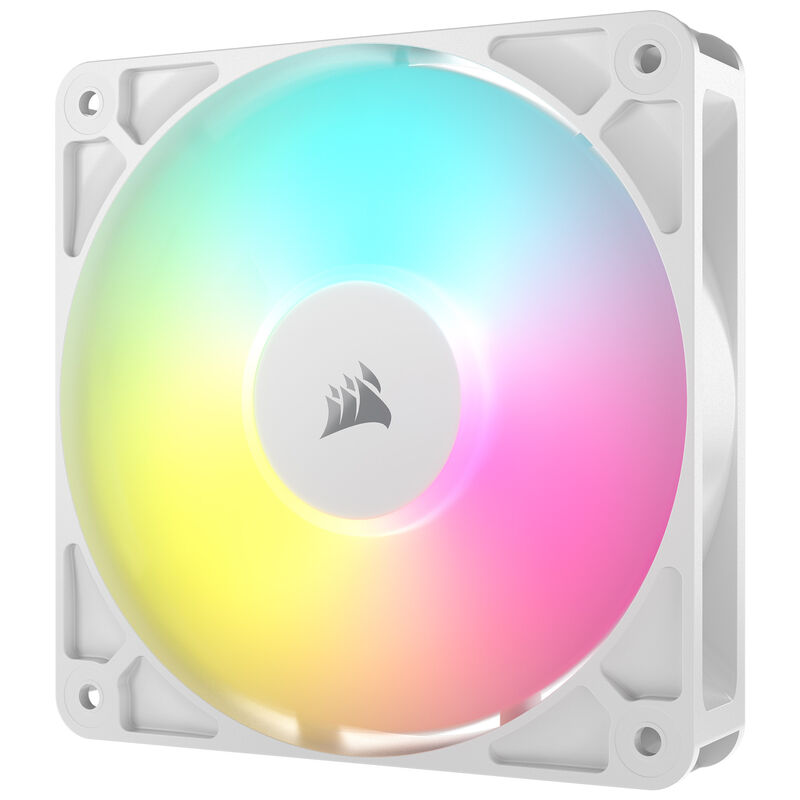 Corsair RS ARGB PWM vifte 3-pack 120 mm svart montert i PC