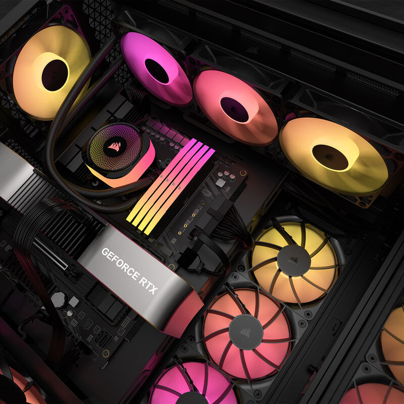 Corsair RS ARGB vifte 120 mm PWM 2100 RPM svart - Corsair