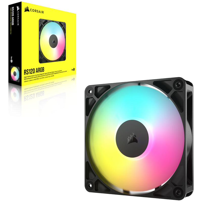 Corsair RS ARGB vifte 120 mm PWM 2100 RPM svart - Corsair