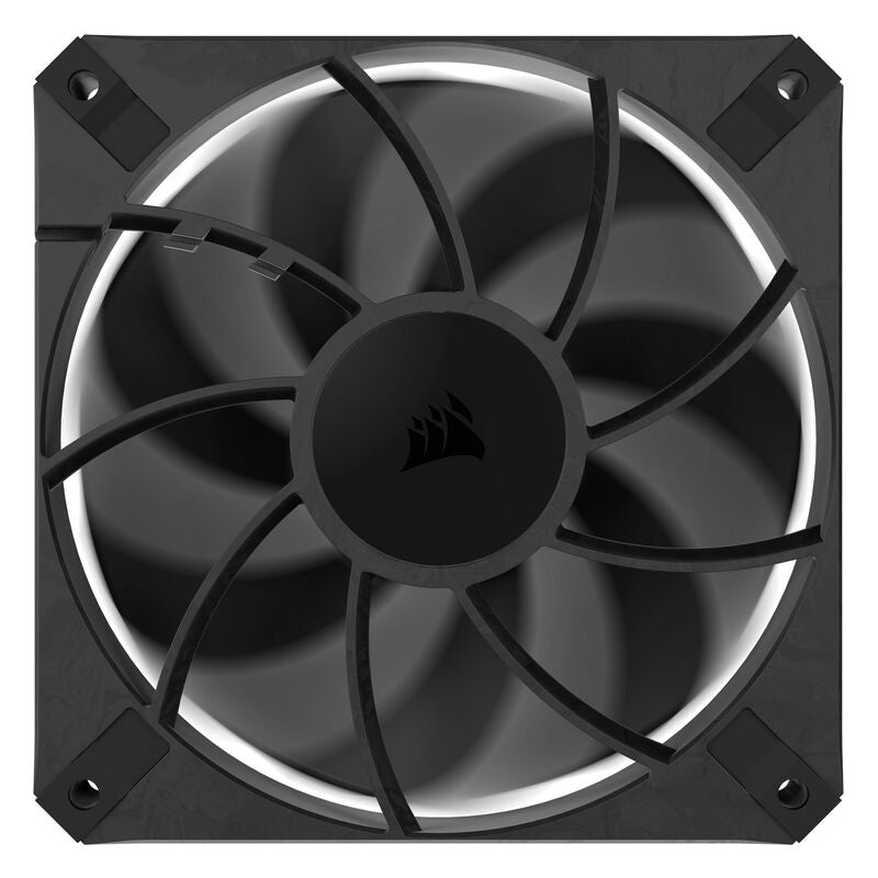 Corsair RS120 Max PWM vifte 120 mm svart i bruk med radiator