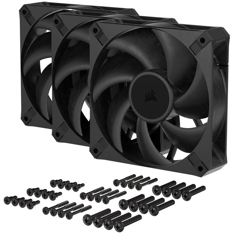 Corsair RS120 Max PWM vifte 120 mm svart vinklet bilde