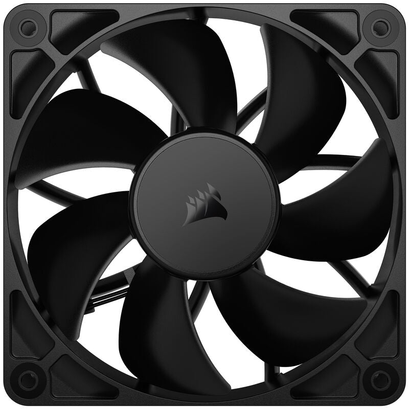 Nærbilde av rotor på Corsair RS120 PWM vifte 120 mm svart