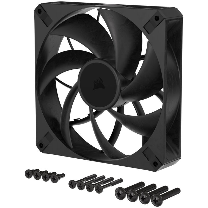 Corsair RS140 Max PWM vifte 140 mm svart magnetlager detalj