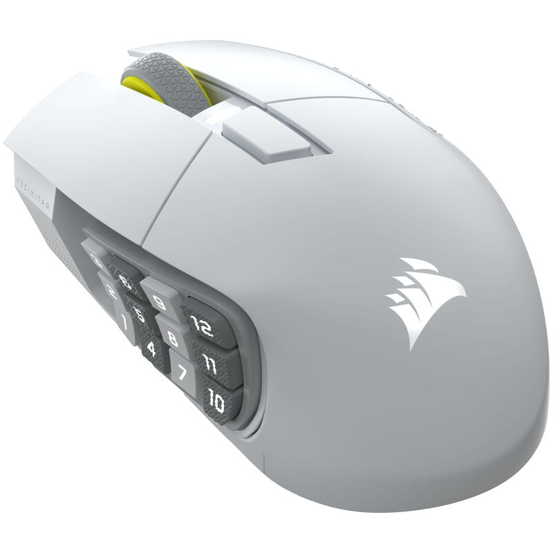 Corsair Scimitar Elite Wireless SE gamingmus forfra hvit