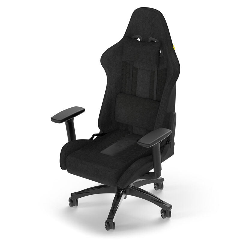 Detalj av stoffmaterialet på Corsair TC100 Relaxed gamingstol