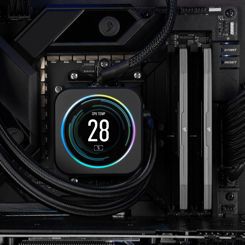 Corsair Vengeance DDR5-5200 CL40 RAM 32 GB EXPO grå sideprofil