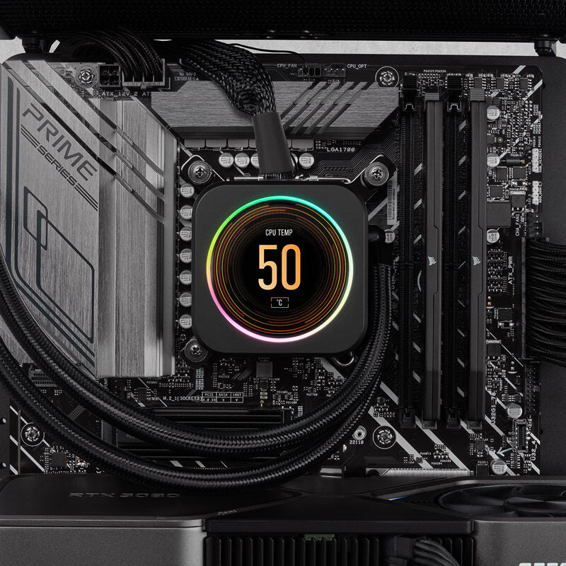 Sideprofil av Corsair Vengeance DDR5-5200 CL40 RAM 64 GB svart