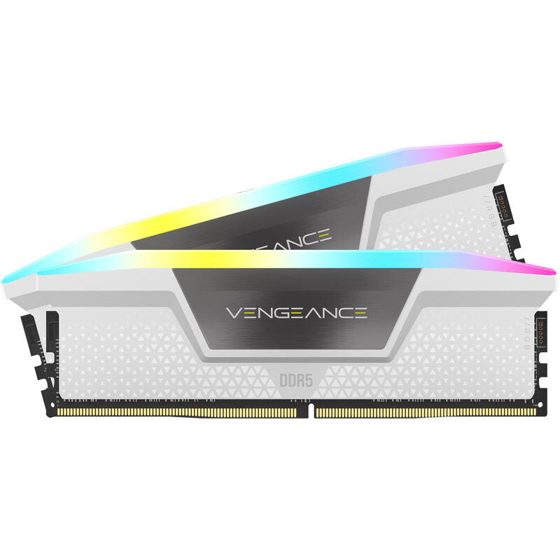 Corsair Vengeance RGB DDR5-6000 CL30 RAM 32 GB hvit bakside