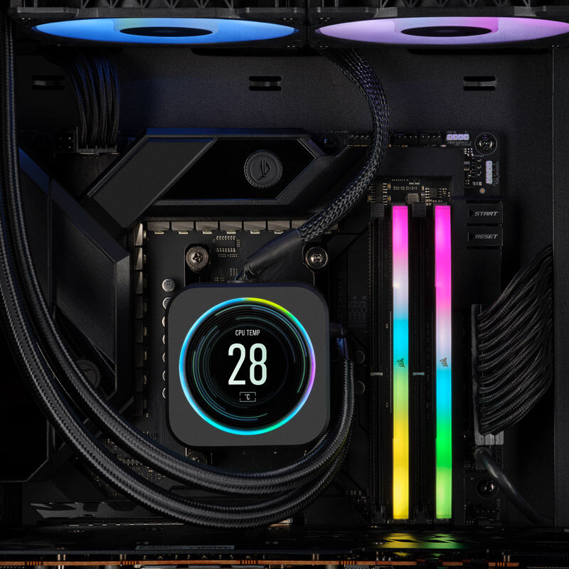 Corsair Vengeance RGB DDR5-6400 CL32 RAM 32 GB EXPO grå pakning