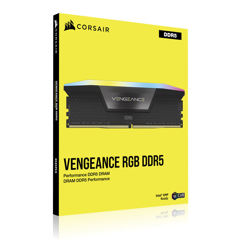 Corsair Vengeance RGB DDR5-7200 CL36 XMP 3.0 RAM 48 GB svart visuelt produktbilde