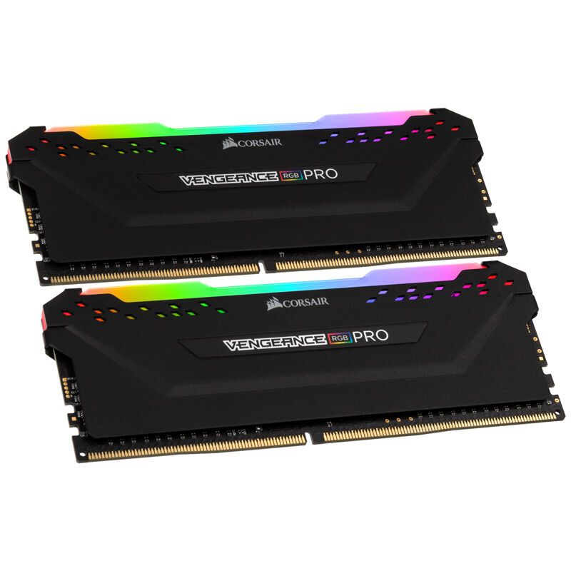 Corsair Vengeance RGB Pro DDR4-3000 CL16 RAM 32 GB svart forfra