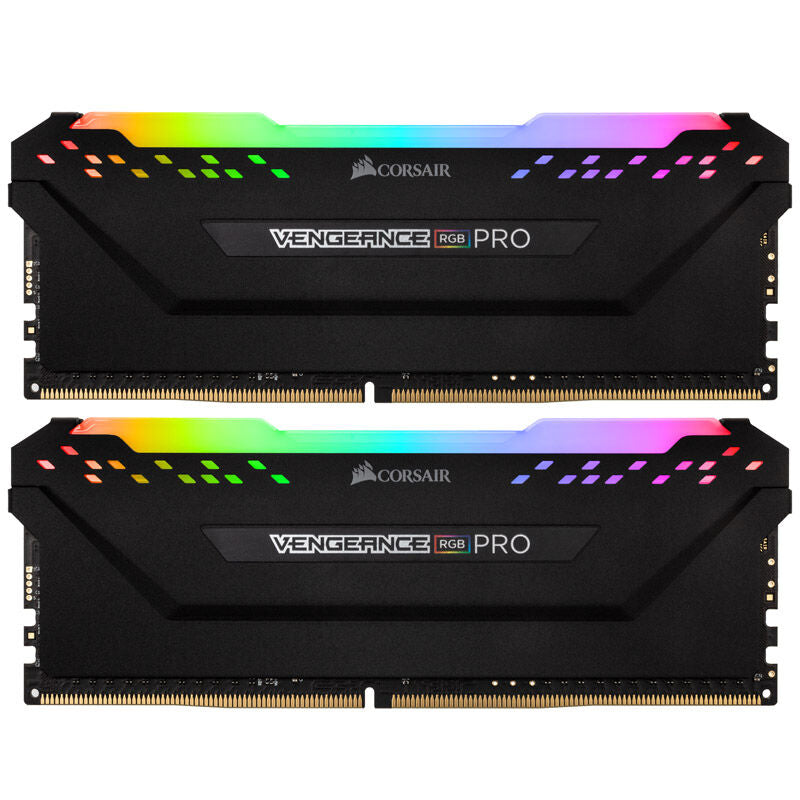 Corsair Vengeance RGB Pro DDR4-3000 CL16 RAM 32 GB svart bakside