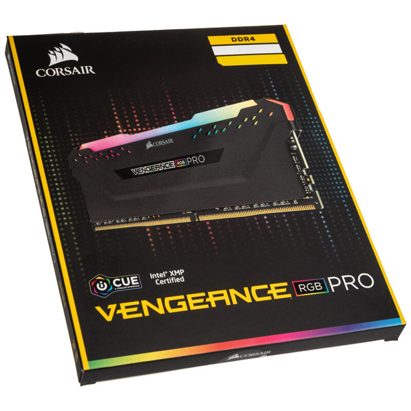 Corsair Vengeance RGB Pro DDR4-3000 CL16 RAM 32 GB svart sideprofil