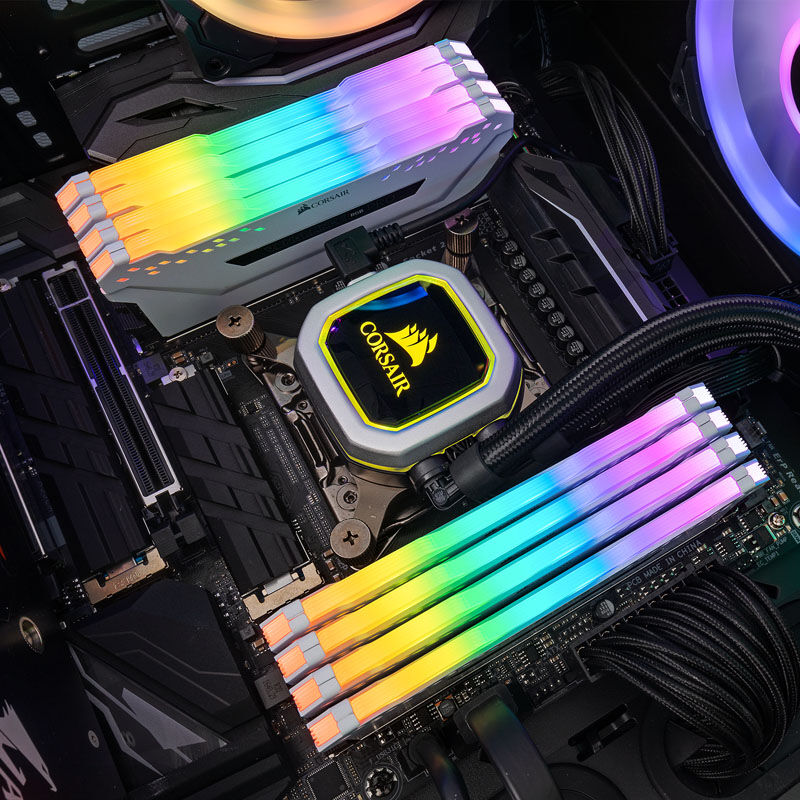 Detalj av Corsair Vengeance RGB Pro Light Enhancement Kit RGB hvit