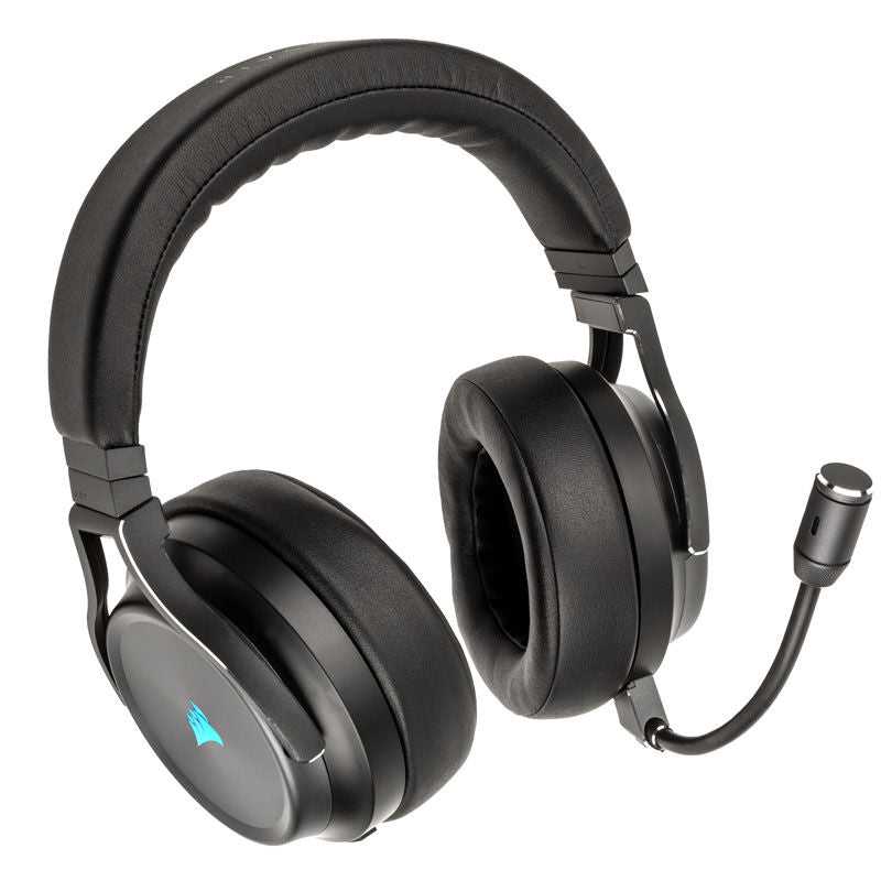 Corsair Virtuoso RGB Wireless XT gamingheadset forfra svart