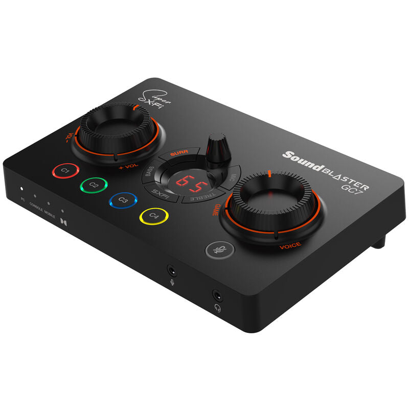 Creative Sound Blaster GC7 eksternt lydkort USB RGB forfra
