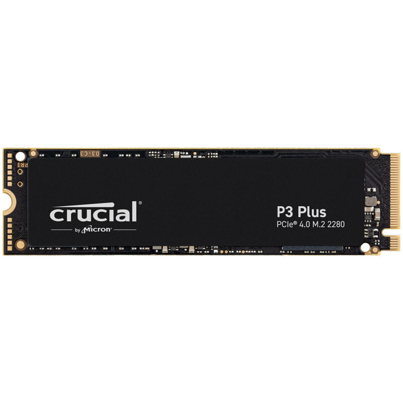 Crucial P3 Plus NVMe SSD 500 GB PCIe 4.0 M.2 2280 bakside