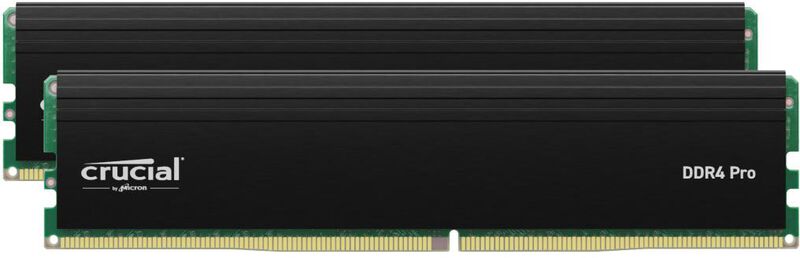 Crucial Pro DDR4-3200 CL22 RAM 32 GB (2x16 GB) svart forfra
