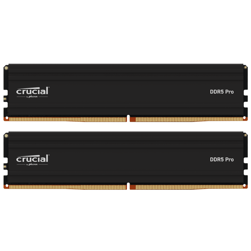 Crucial Pro DDR5-5600 CL46 RAM 128 GB svart bakside