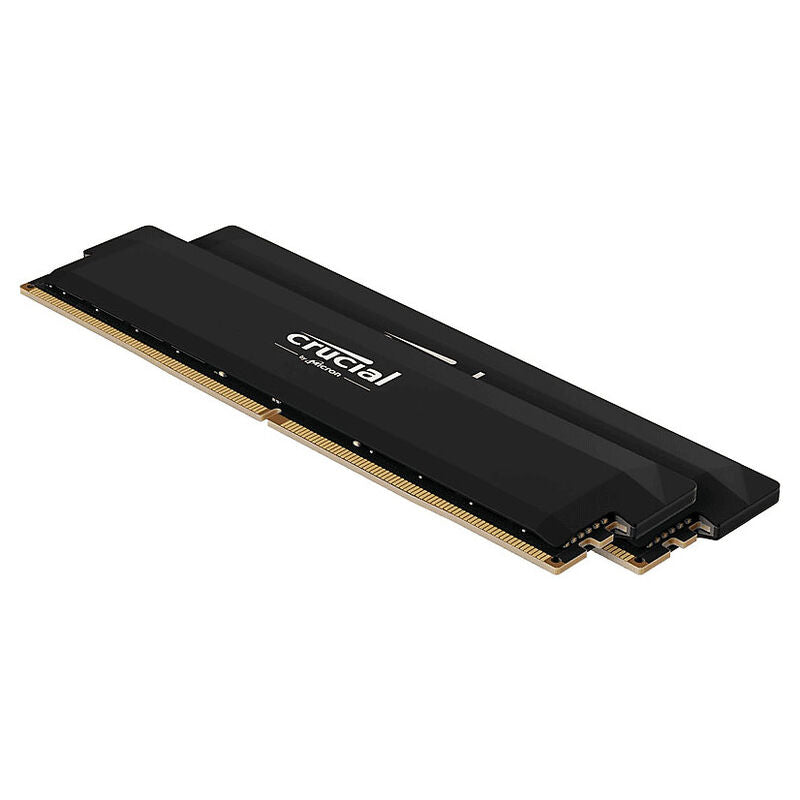 Detalj av Crucial Pro OC DDR5-6000 CL36 RAM 32 GB XMP 3.0 EXPO svart
