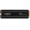 Crucial T500 NVMe SSD 4 TB PCIe 4.0 M.2 2280 med kjøleribbe forfra