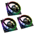 Cryorig Crona S PWM ARGB vifte 3-pakning 120 mm svart forfra