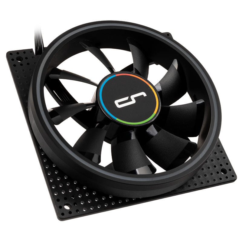 Nærbilde av Cryorig Crona S PWM ARGB vifte 3-pakning 120 mm svart