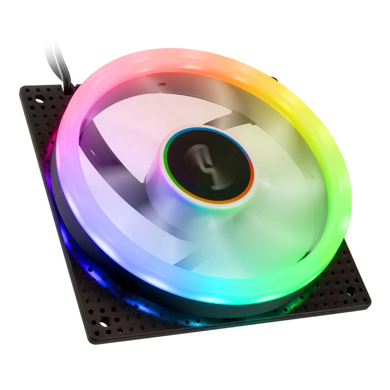 Cryorig Crona X PWM vifte 120 mm ARGB hvit forfra