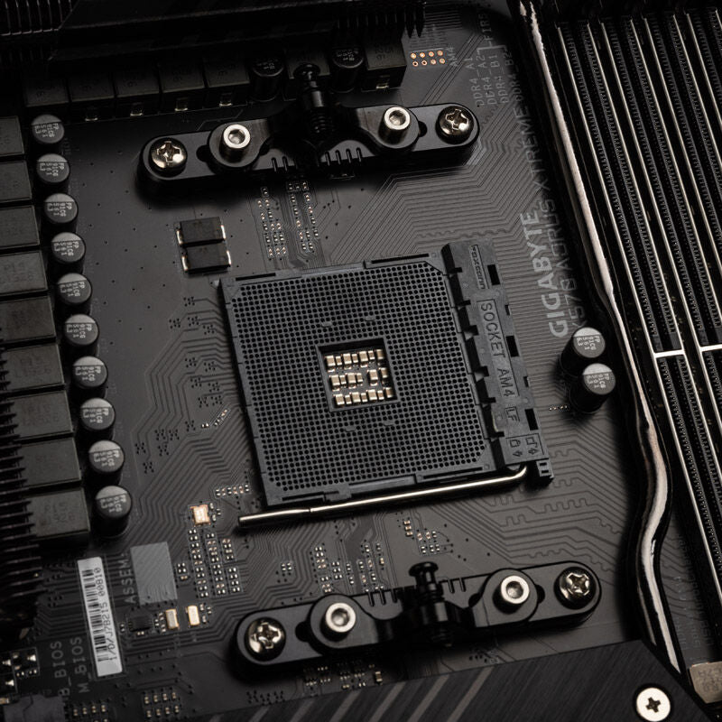der8auer Ryzen 3000/5000 OC AIO monteringsramme svart nærbilde