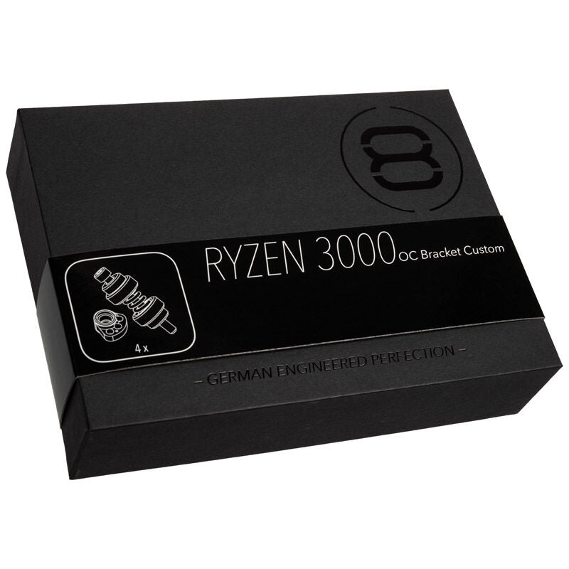 oversikt av der8auer Ryzen 3000/5000 OC monteringsramme svart